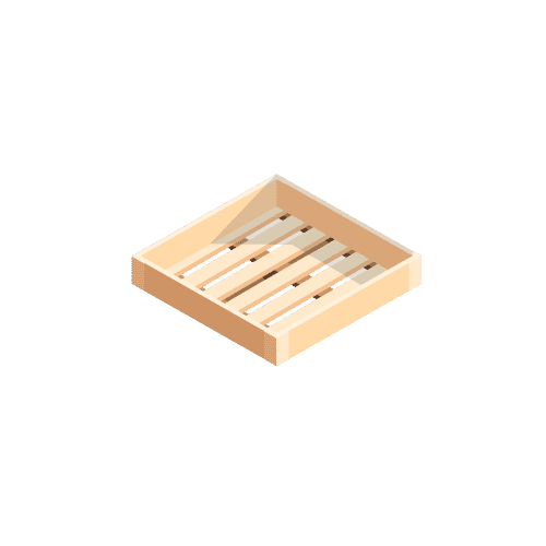 Деревянная упаковка для перевозки камня/плитки