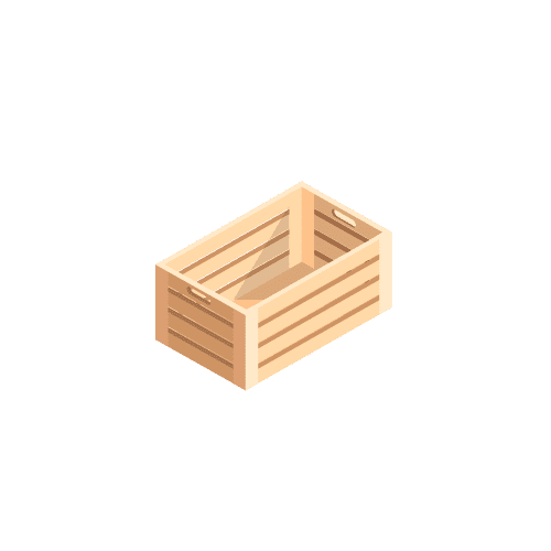 Деревянные ящики для продуктов